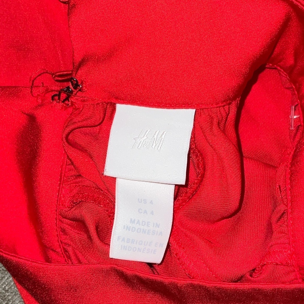H&M Red Midi Dress - Picture 6 of 7